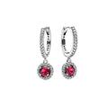 Culture Vault Red Sapphire Drop Earrings