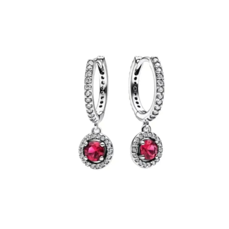 Culture Vault Red Sapphire Drop Earrings
