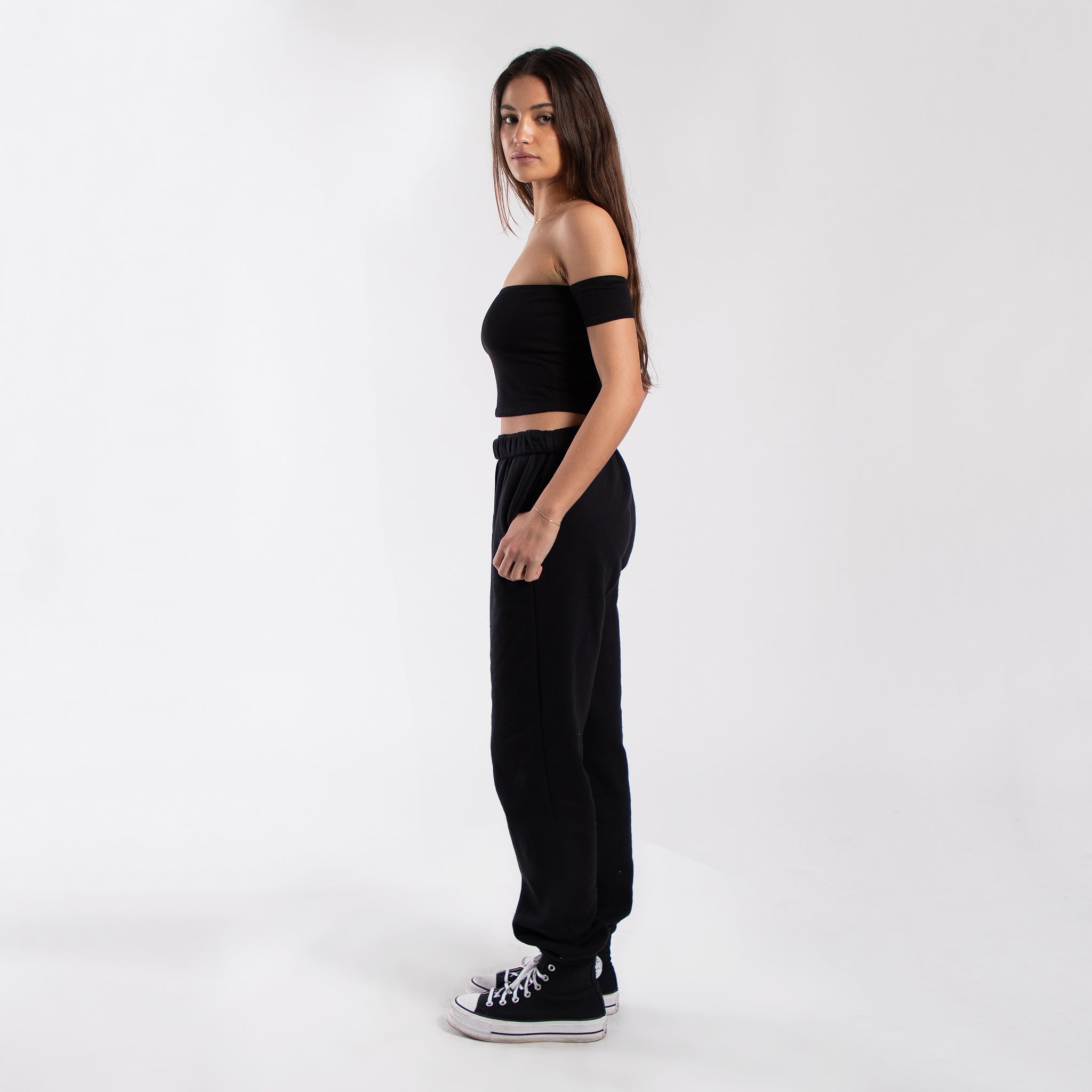 Culture Vault Women's Off Shoulder Cropped Tee