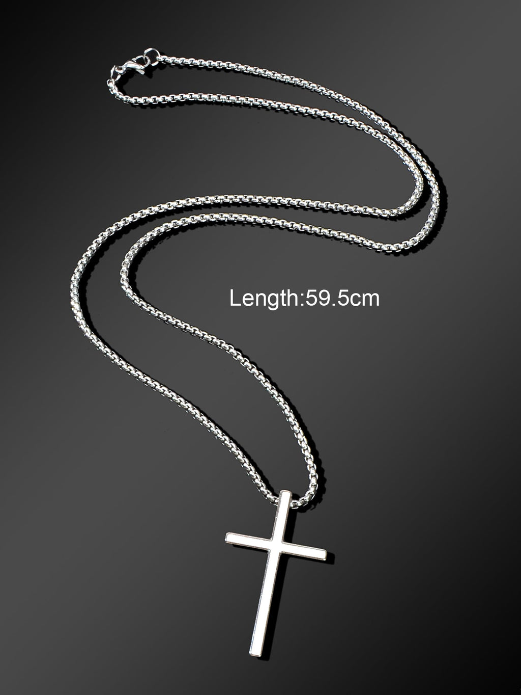 Culture Vault Cross Pendant Long Chain Necklace