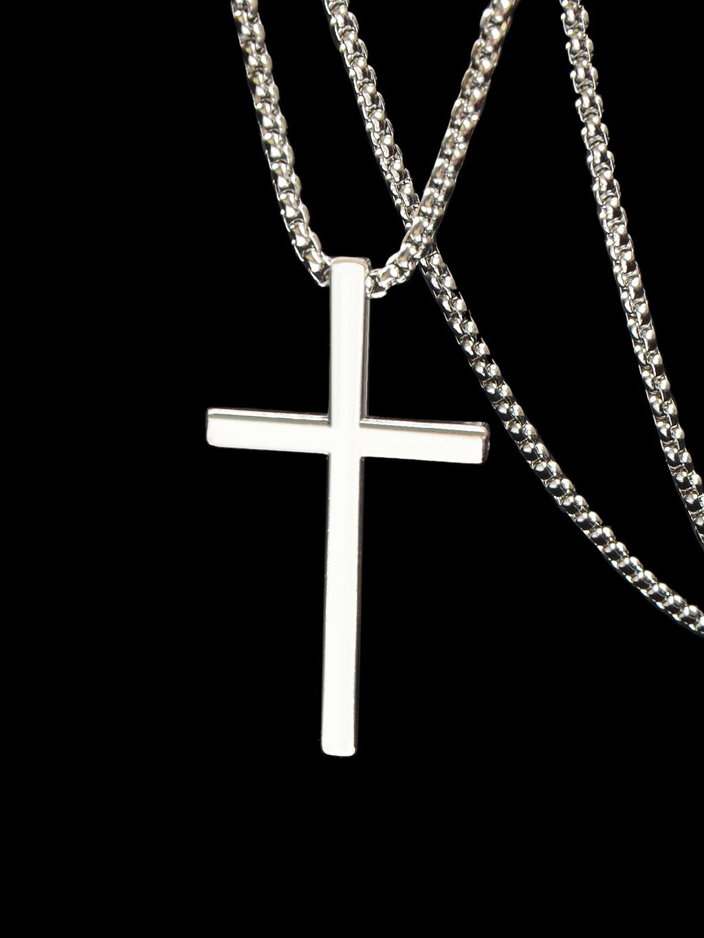 Culture Vault Cross Pendant Long Chain Necklace