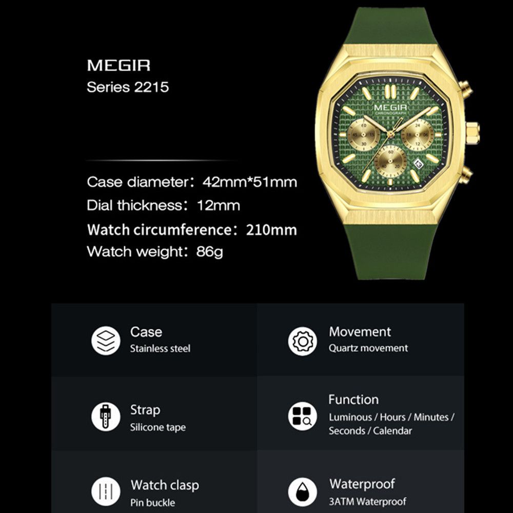 Culture Vault Men's Sport Military Wristwatch