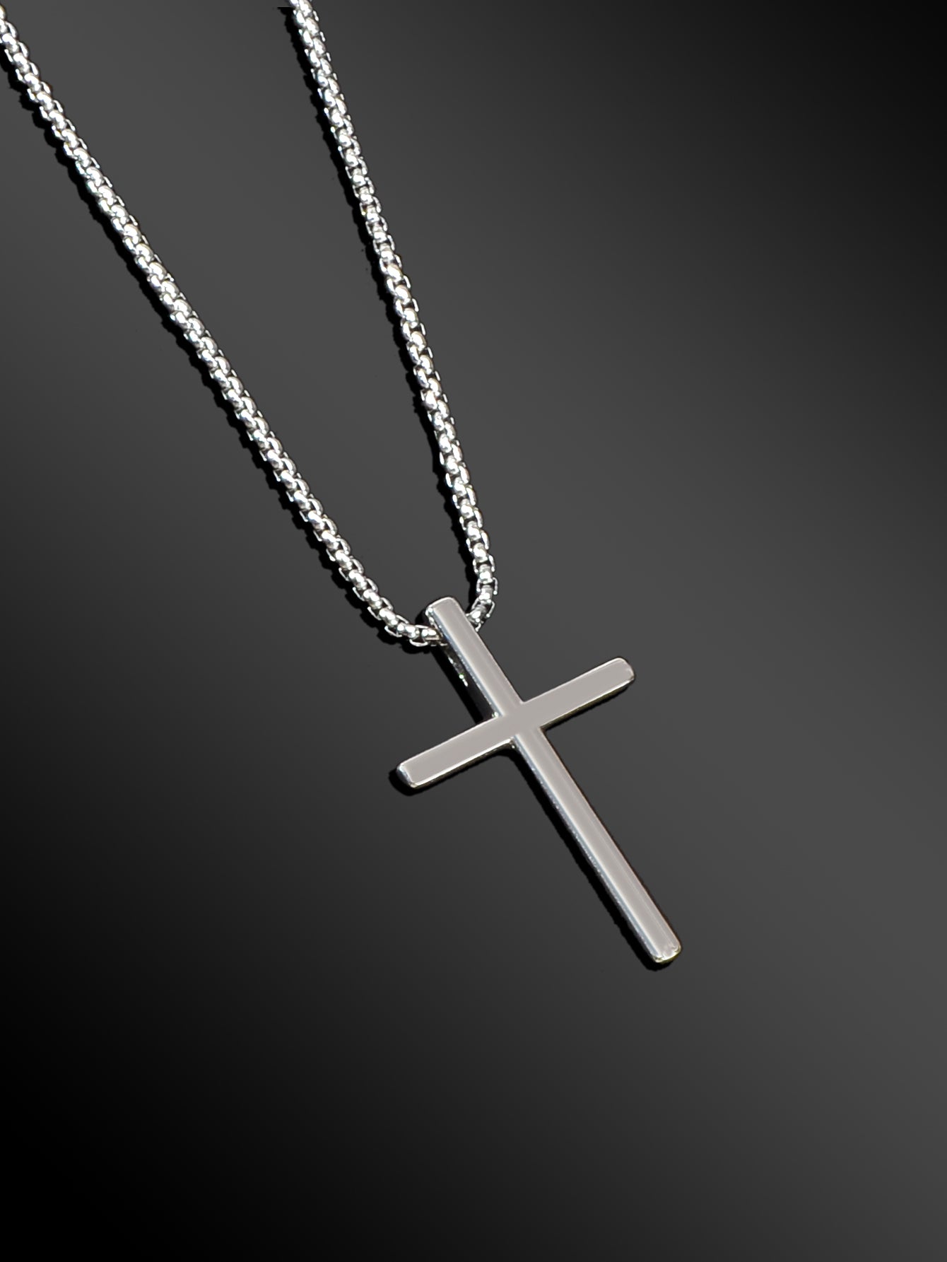 Culture Vault Cross Pendant Long Chain Necklace