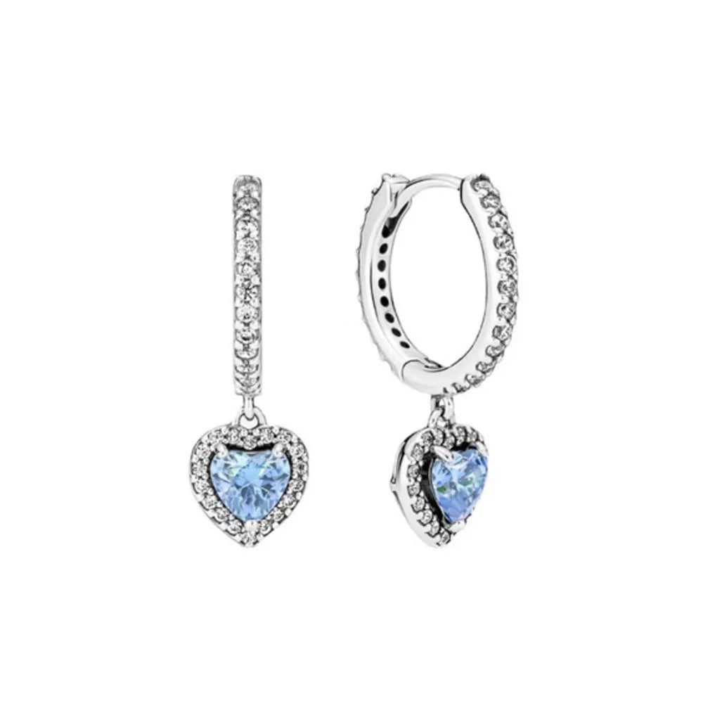 Culture Vault Sapphire Drop Earrings Light Blue