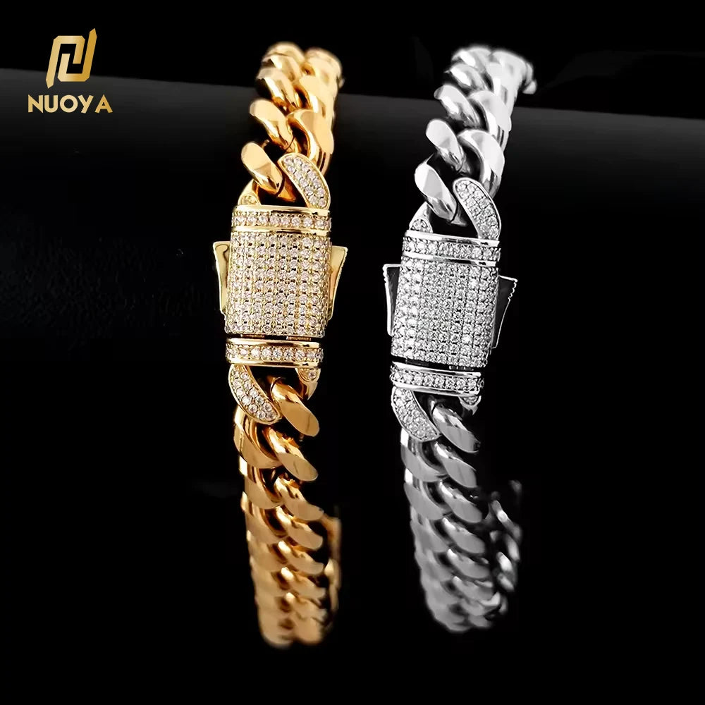 Culture Vault Gold CZ Cuban Link Bracelet