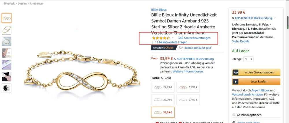 Culture Vault 925 Sterling Silver Infinity Bracelet