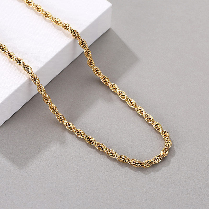 Culture Vault Twist Rope Chain Necklace