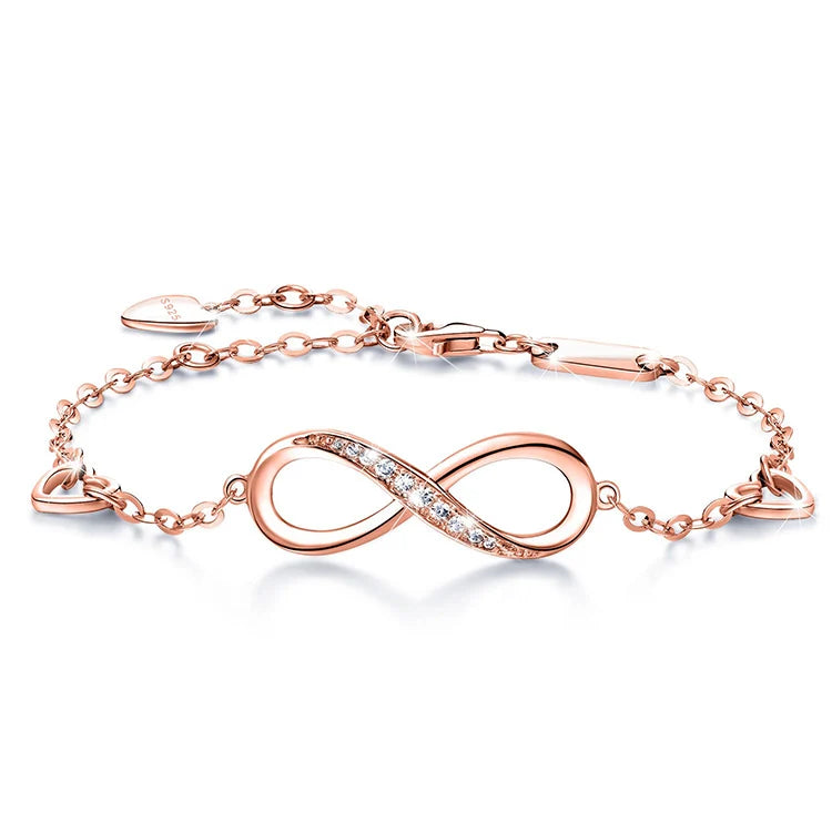 Culture Vault 925 Sterling Silver Infinity Bracelet
