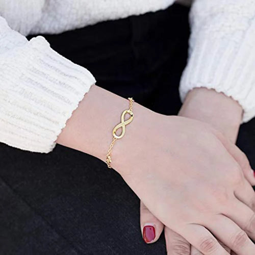 Culture Vault 925 Sterling Silver Infinity Bracelet