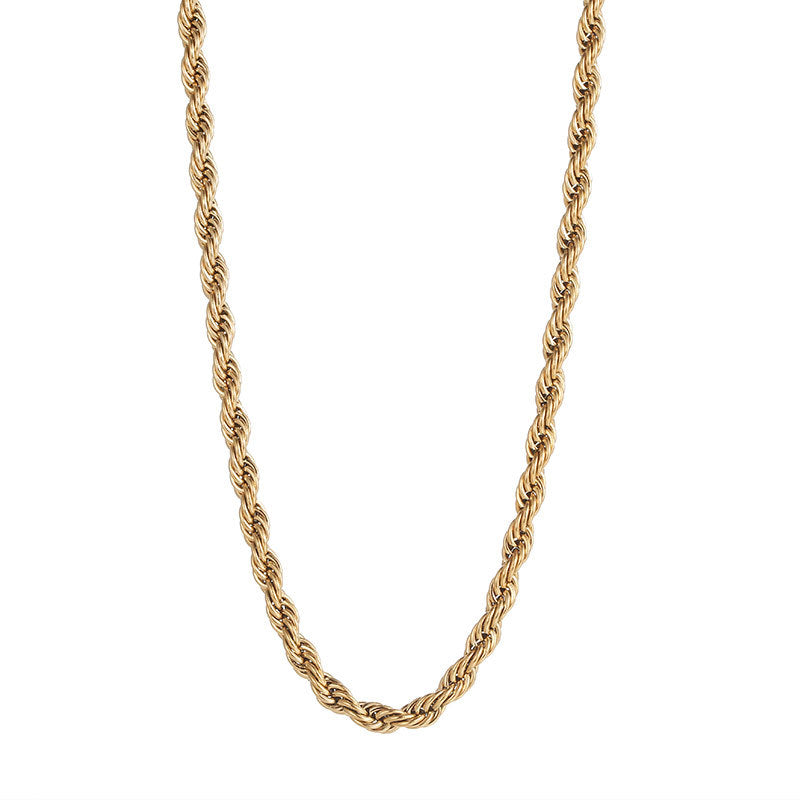 Culture Vault Twist Rope Chain Necklace
