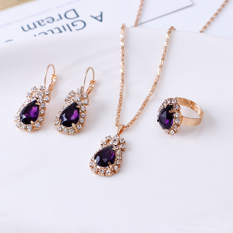 Culture Vault Radiance Zircon Jewellery Set