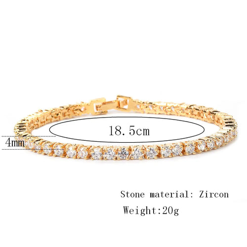 Culture Vault Bubble Letter Tennis Bracelet