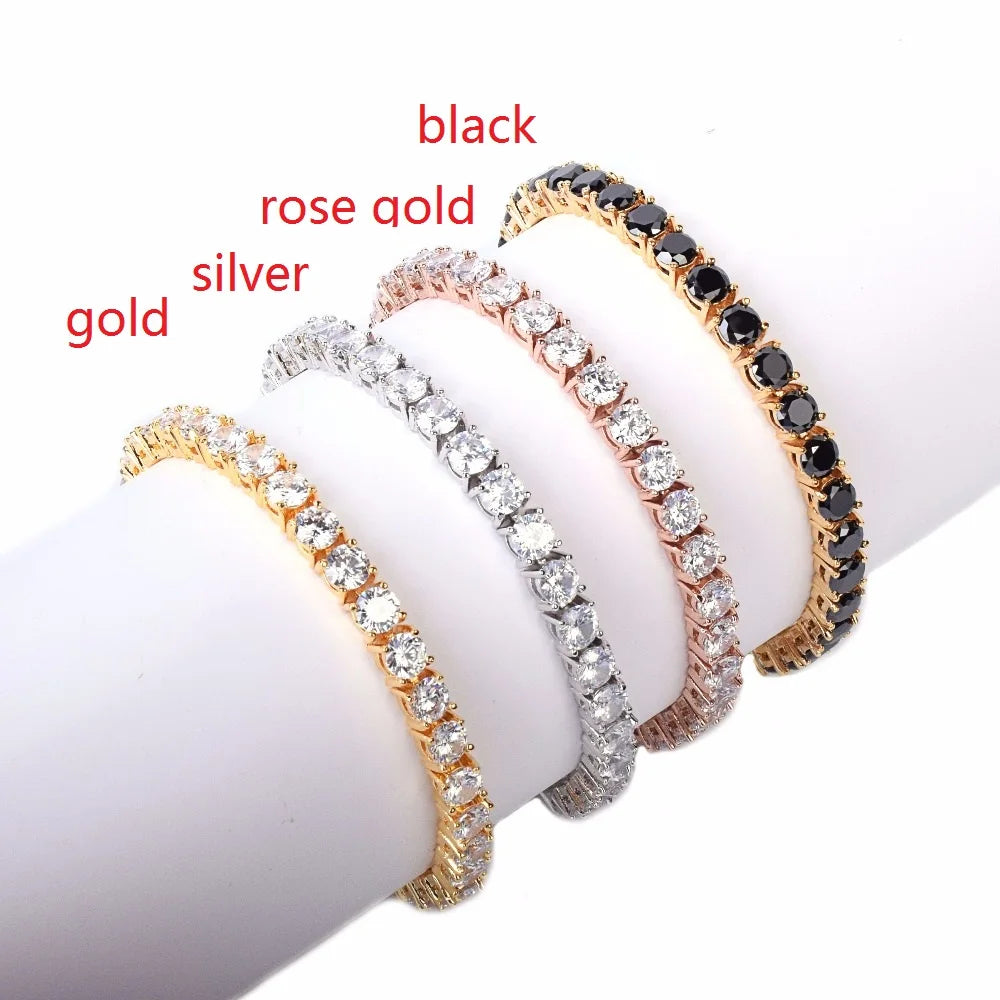 Culture Vault Bubble Letter Tennis Bracelet