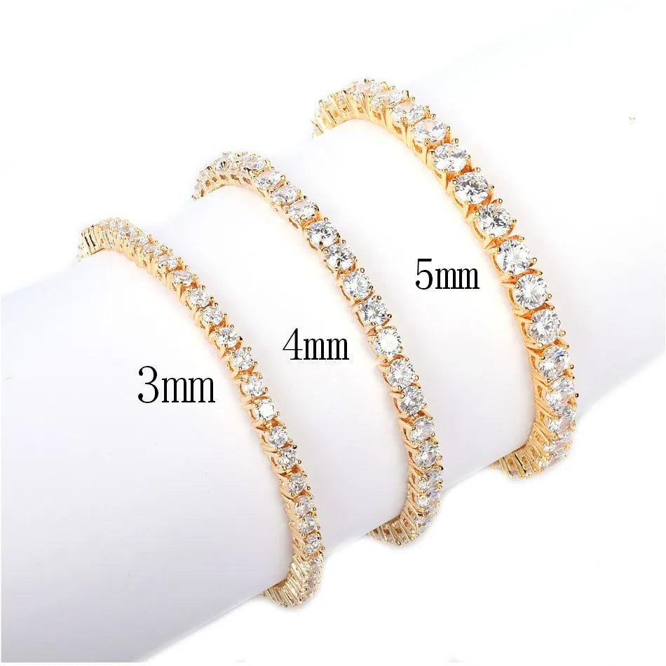 Culture Vault Bubble Letter Tennis Bracelet
