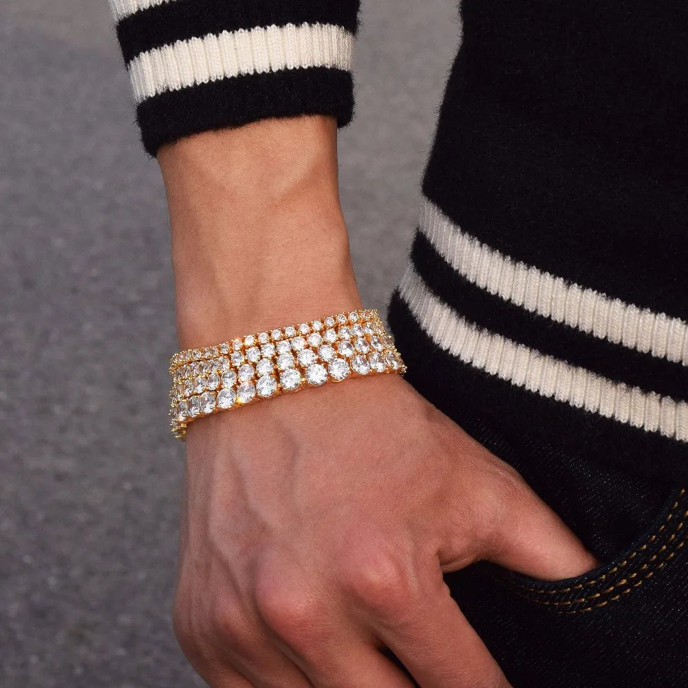 Culture Vault Bubble Letter Tennis Bracelet