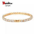 Culture Vault Bubble Letter Tennis Bracelet