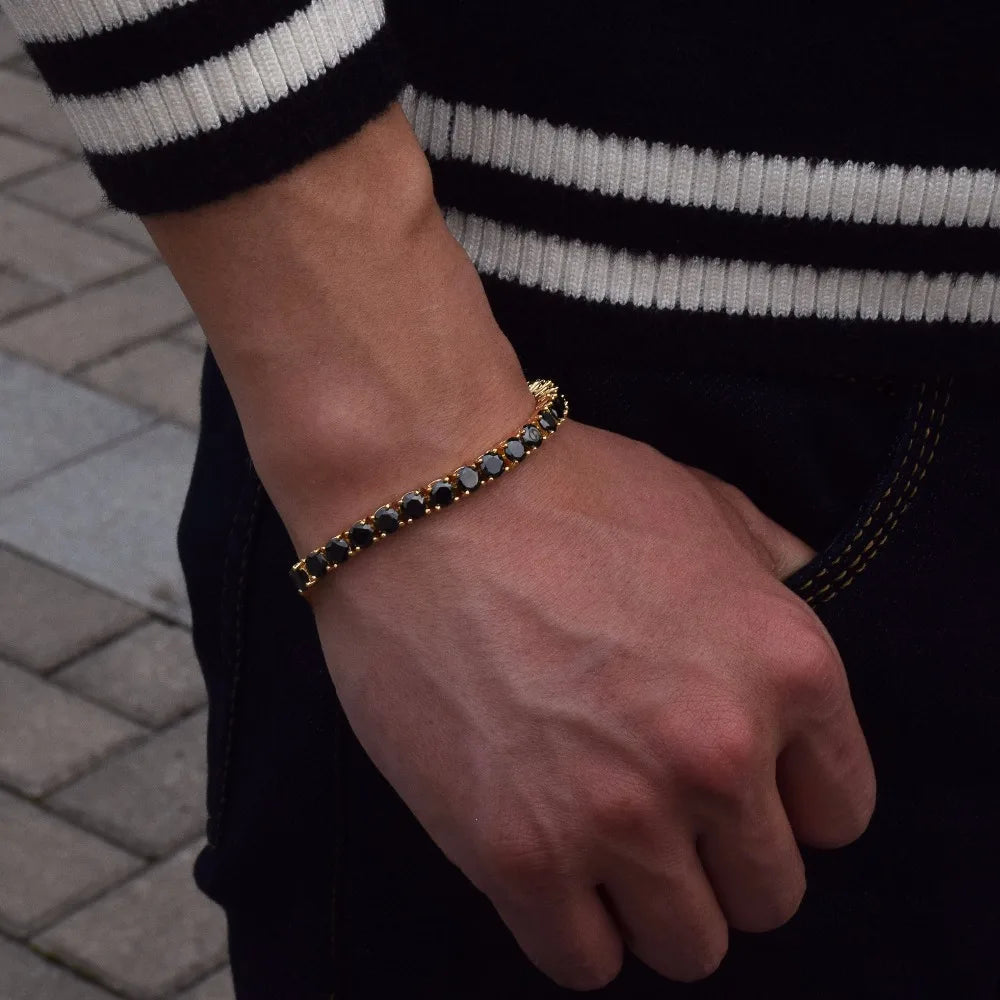 Culture Vault Bubble Letter Tennis Bracelet