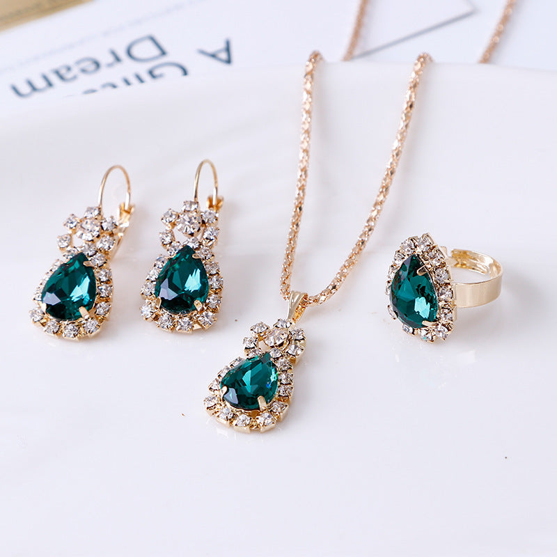 Culture Vault Radiance Zircon Jewellery Set