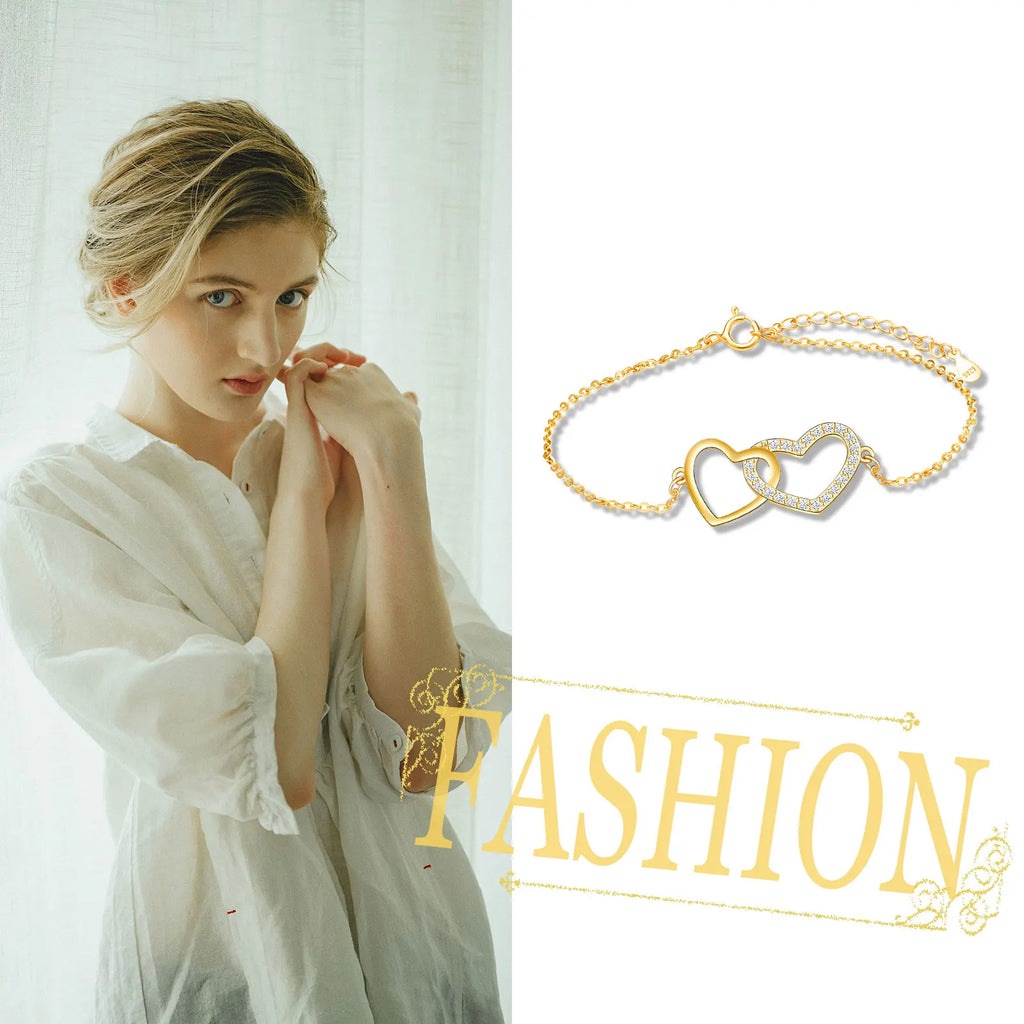 Culture Vault Double Heart Bracelet