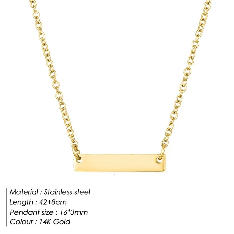 Culture Vault Minimalist Stainless Steel Choker Necklace