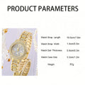 Culture Vault Gold Quartz Watch Jewellery Gift Set
