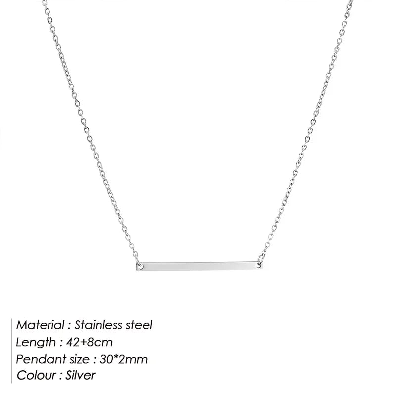Culture Vault Minimalist Stainless Steel Choker Necklace