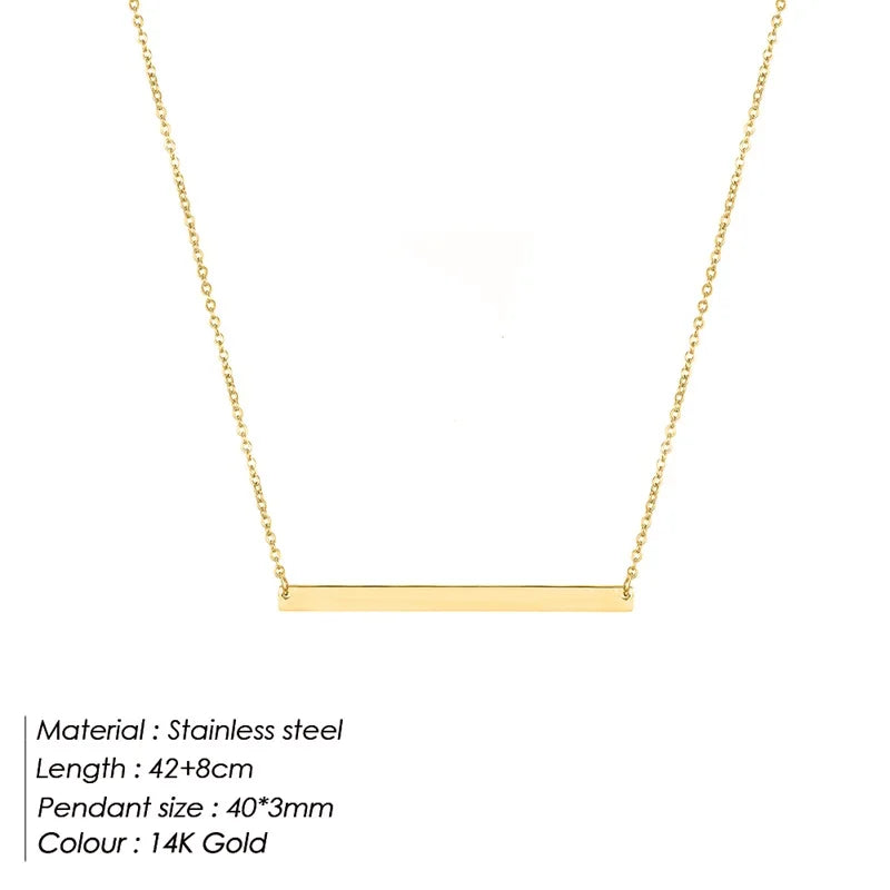 Culture Vault Minimalist Stainless Steel Choker Necklace