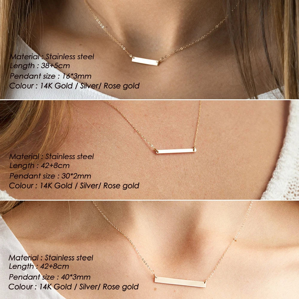 Culture Vault Minimalist Stainless Steel Choker Necklace