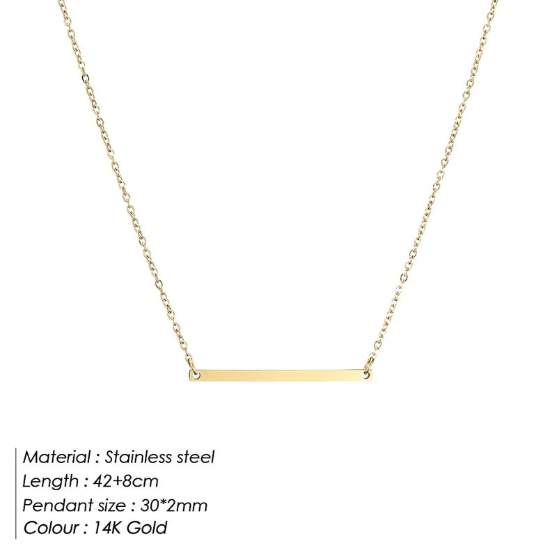 Culture Vault Minimalist Stainless Steel Choker Necklace