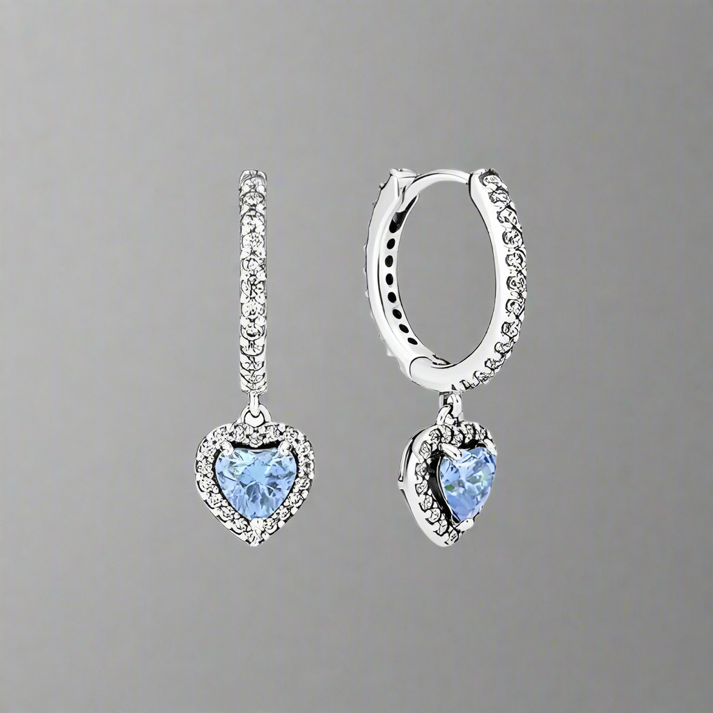 Culture Vault Sapphire Drop Earrings Light Blue